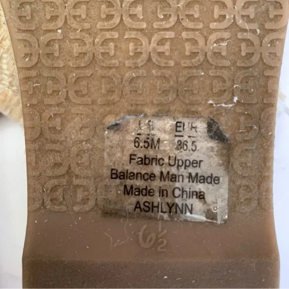 Sam Edelman Ashlynn sand weave crisscross platform sandals size 6.5 medium - Picture 12 of 13